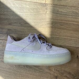 Nike Air Force 1 Sage Low LX Violet Mist Platform Sneakers Women’s 7.5